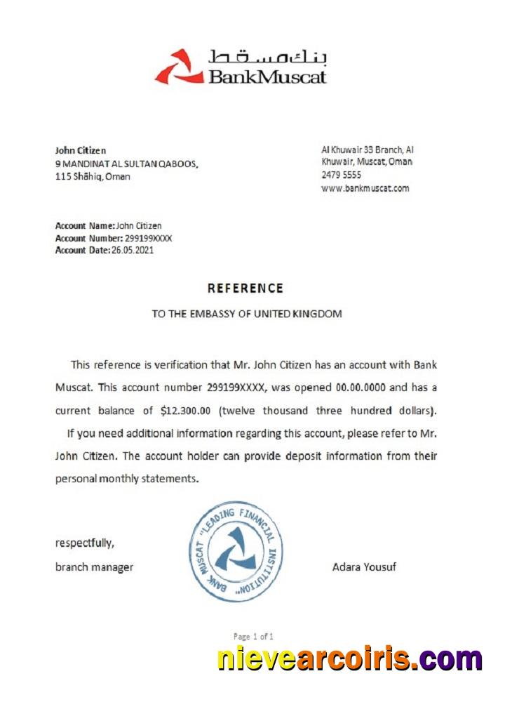 Oman Muscat Reference Template