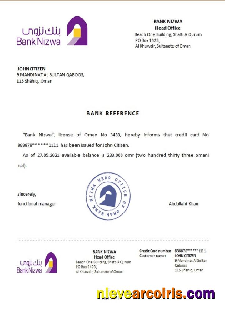 Oman Nizwa Reference Template