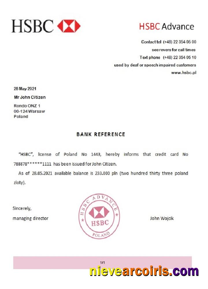 Poland HSBC Advance Reference Photolook