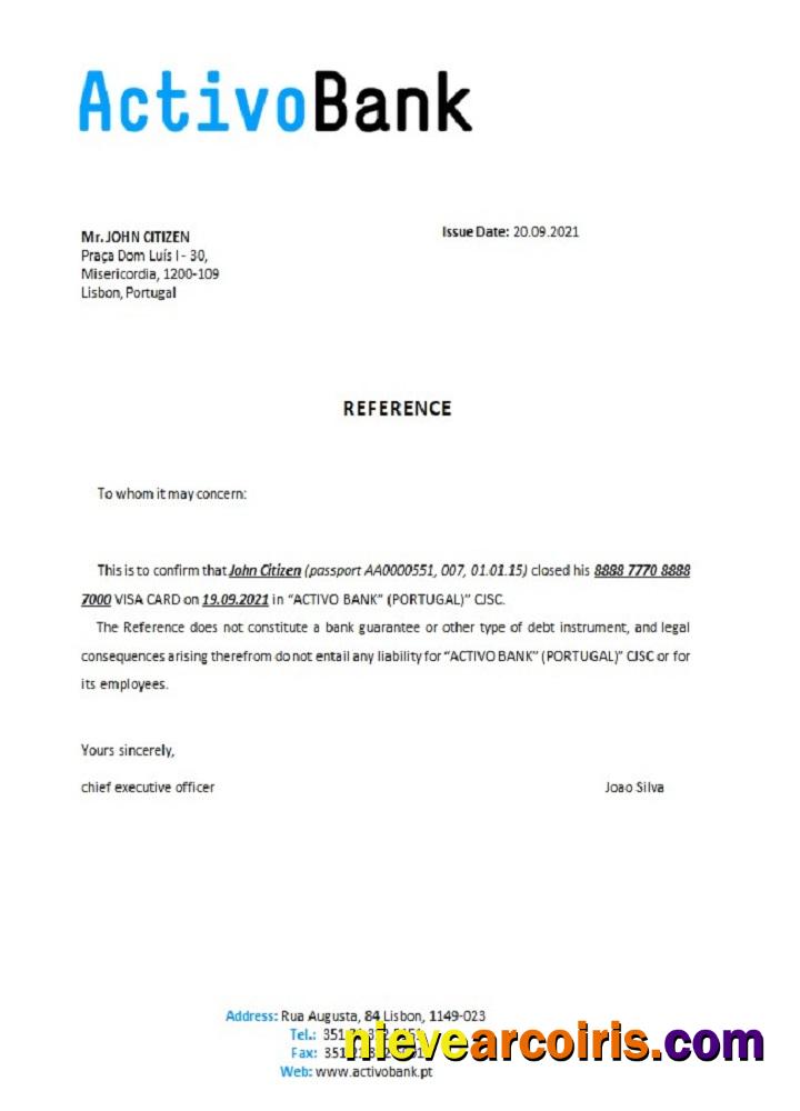 Portugal Activobank Closure Reference Preview
