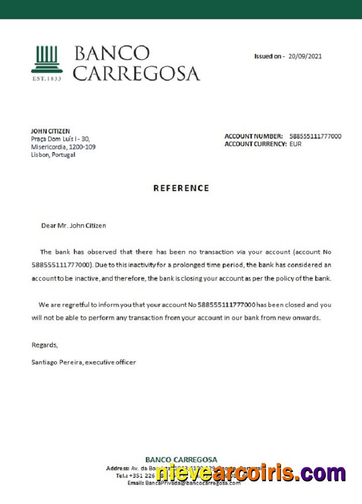 Portugal Banco Carregosa Closure Reference Photolook
