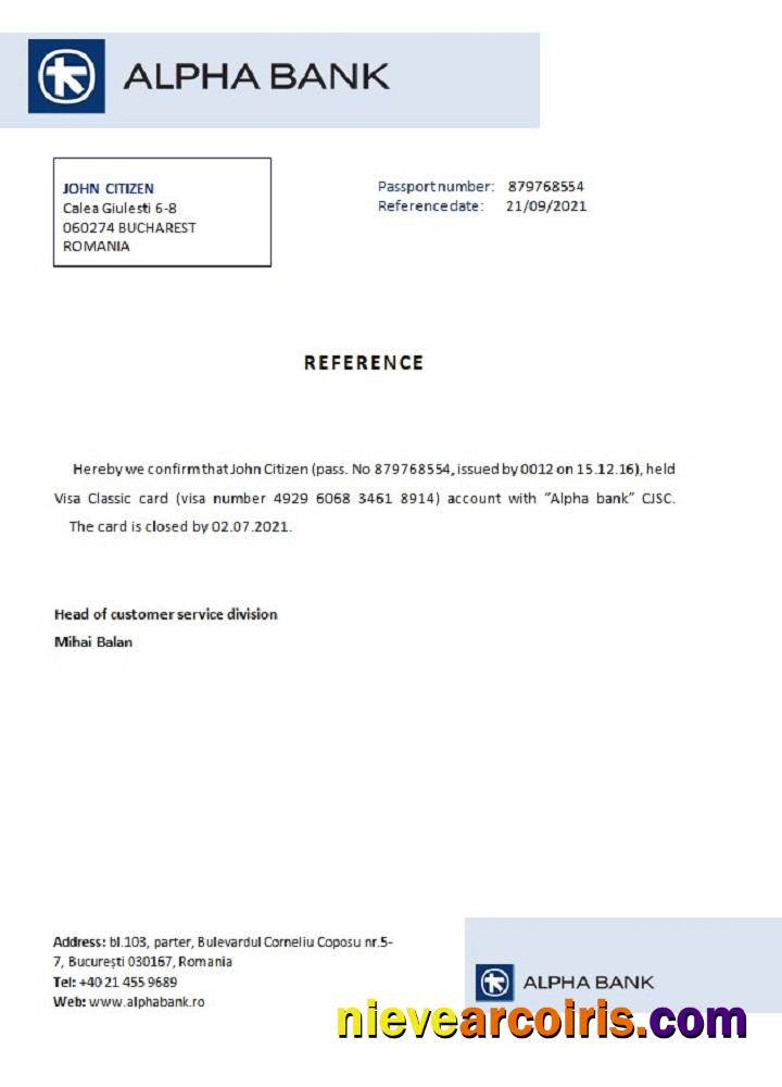 Romania Alpha Bank Closure Reference Preview