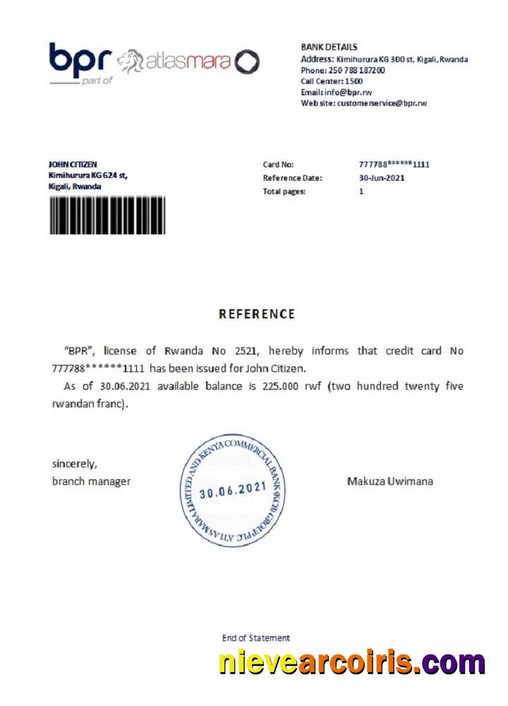 Rwanda BPR Reference Photolook