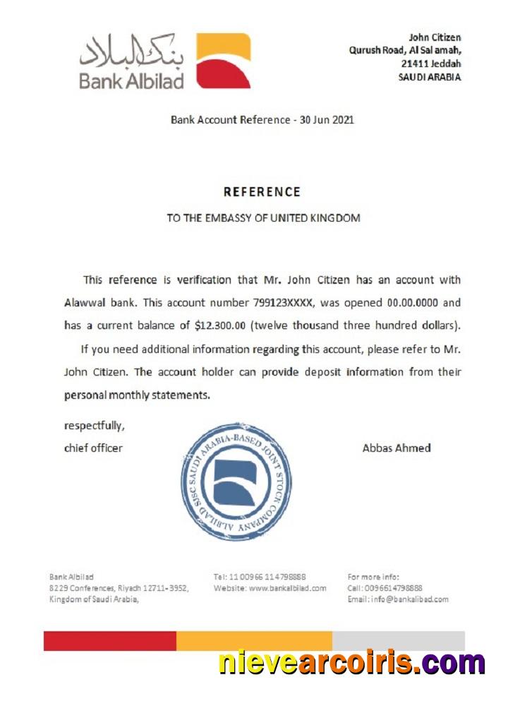 Saudi Arabia Albilad Bank Reference Preview