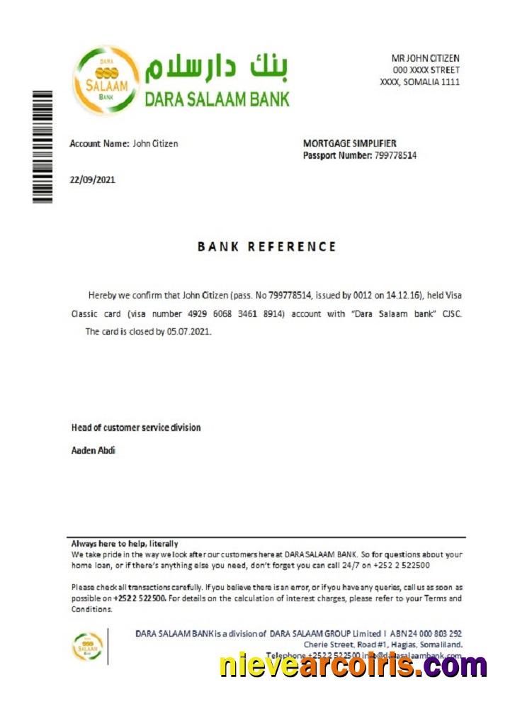Somalia Dara Salaam Bank Closure Reference Preview