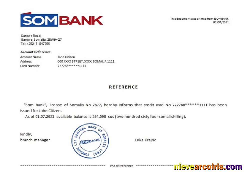 Somalia Sombank Reference Photolook