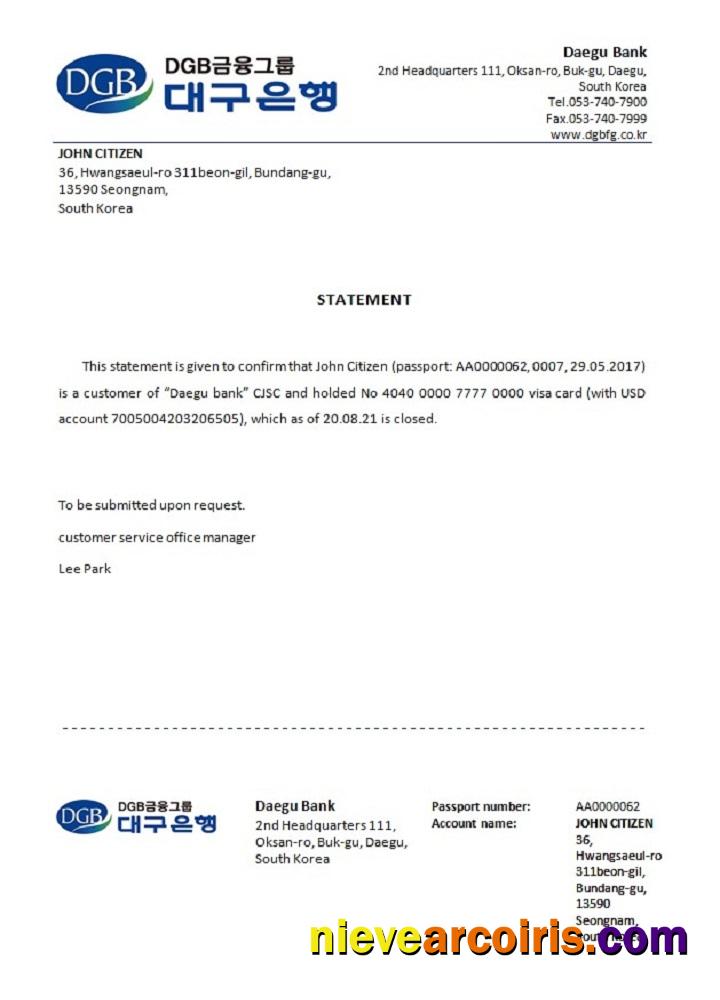 South Korea DGB Bank Closure Reference Preview