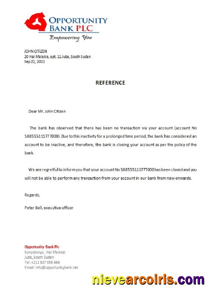 South Sudan Opportunity Bank Closure Reference Preview