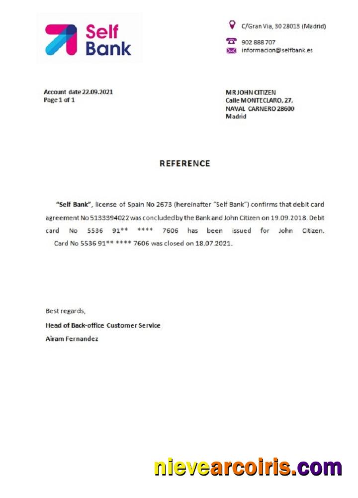 Spain Self Bank Closure Reference Photolook