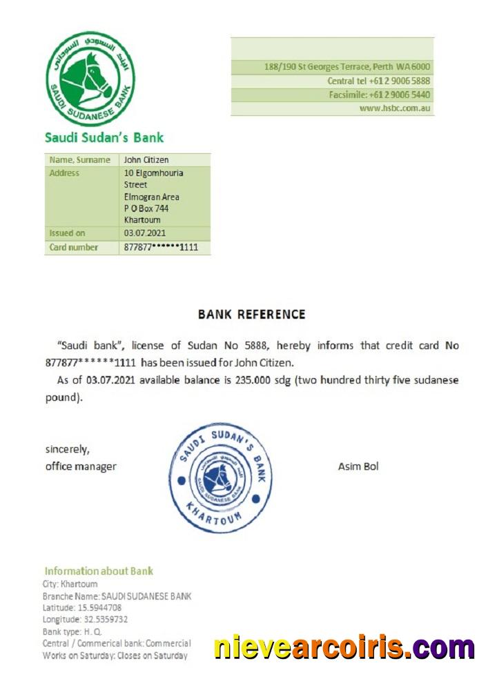 Sudan Saudi Sudan's Bank Reference Preview