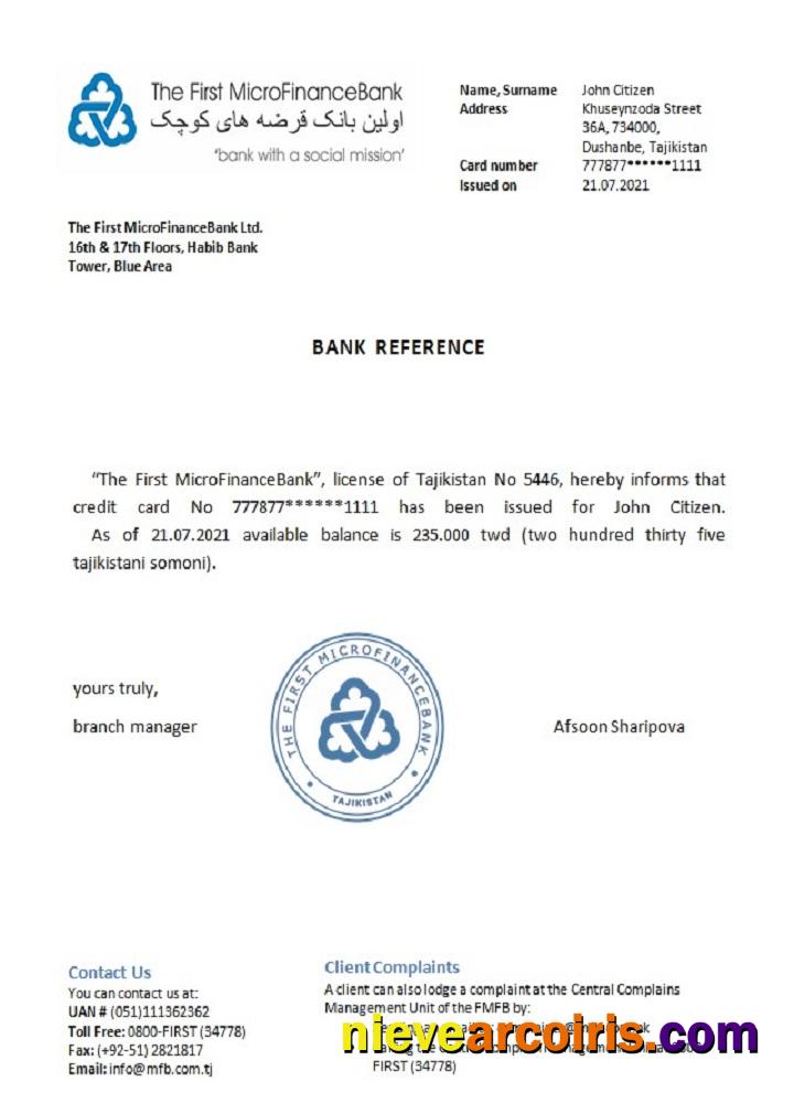 Tajikistan The First MicroFinanceBank Reference Photolook