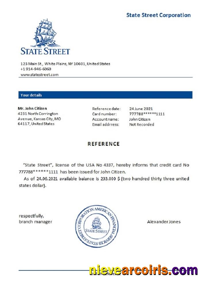 USA State Street Reference Preview