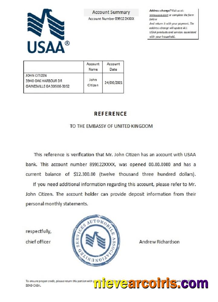 USA USAA Reference Sample