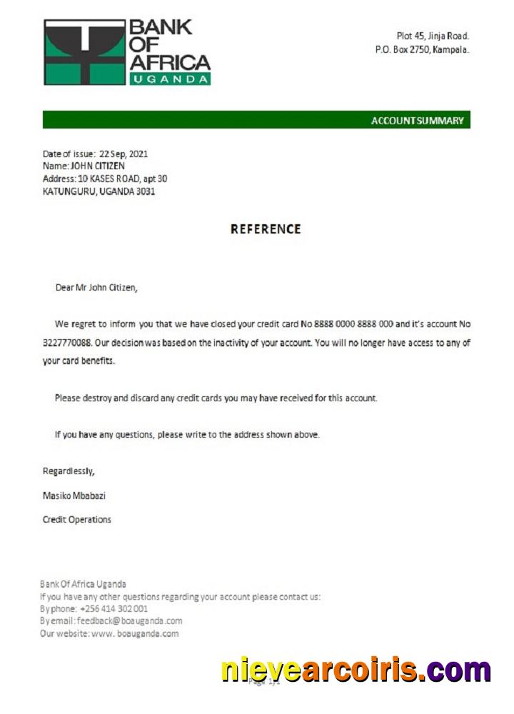 Uganda Bank Of Africa Closure Reference Photolook