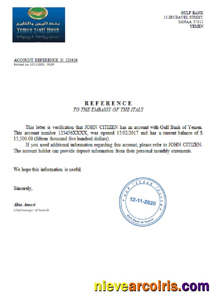 Yemen Gulf Bank Reference Photolook