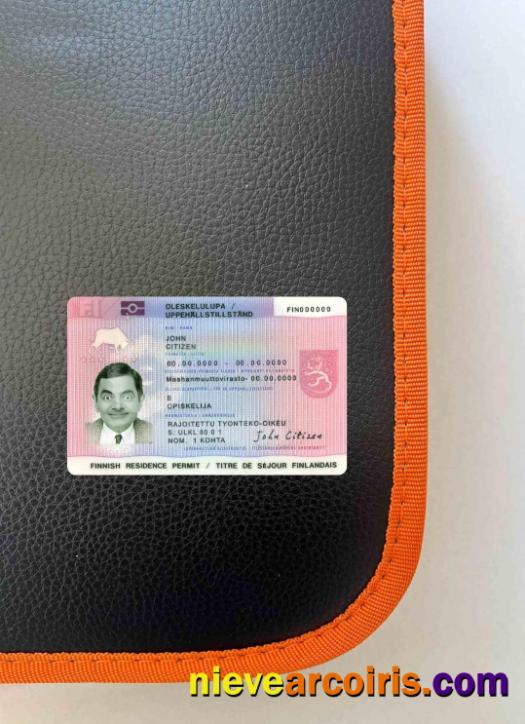 Finland Residence Permit Photolook FRONT Sample