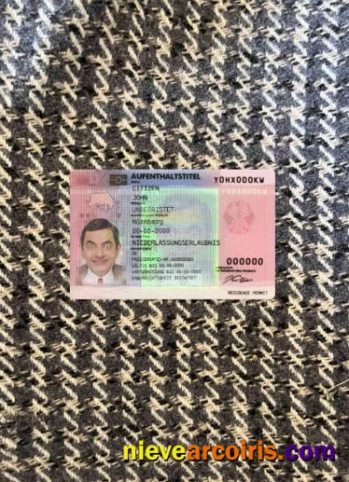 Germany Residence Permit Card Photolook FRONT Photolook