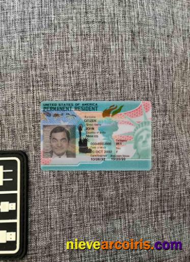 USA New Green Card, Permanent Resident 2023 Photolook FRONT Photolook
