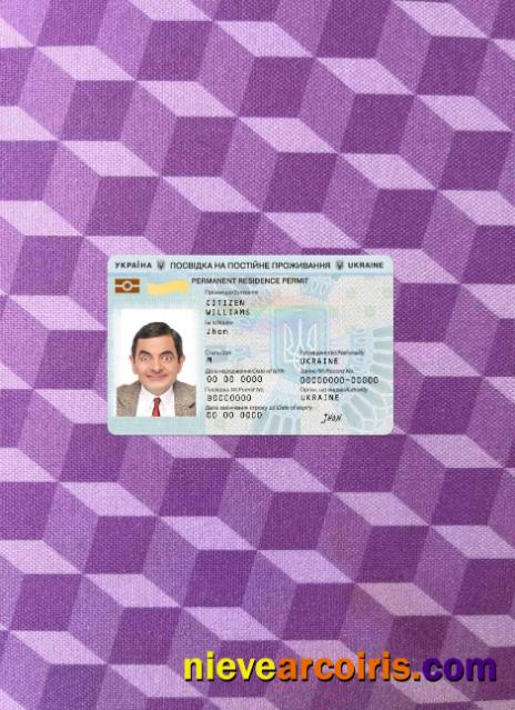 Ukraine Residence Permit Photolook FRONT Photolook