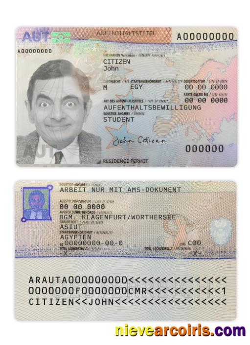 Austria Residence Permit 2023 Present Preview