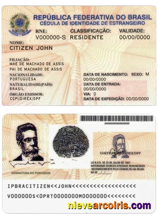 Brasil Resident Permit Template
