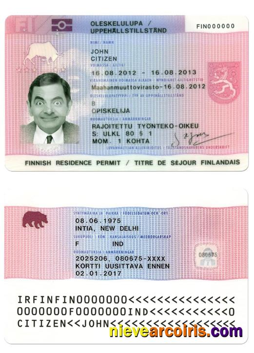 FINLAND Residence Permit Preview