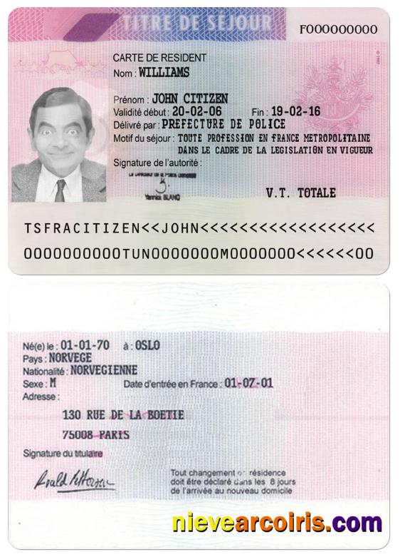 FRANCE Residence Permit Version 3 Preview