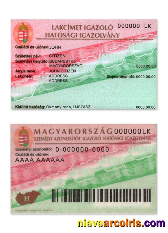 Hungary Certificate Proof Of Residence Template