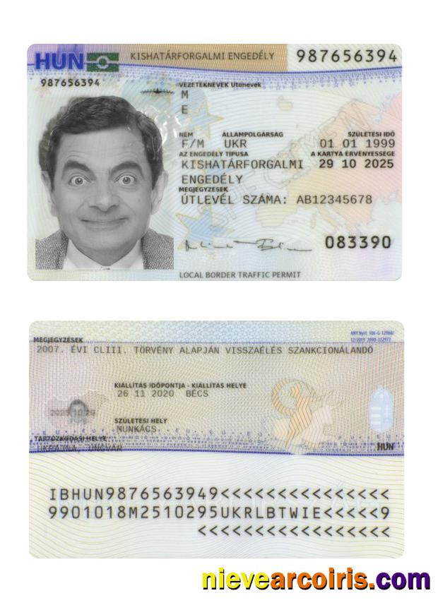 Hungary Residence Permit Template