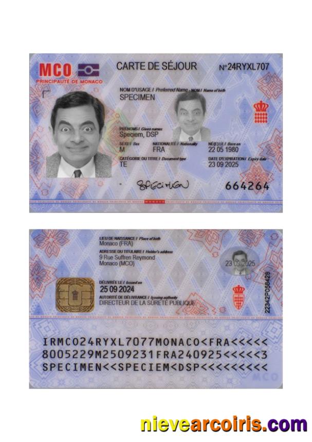 Monaco Residence Permit 2024 Present Preview