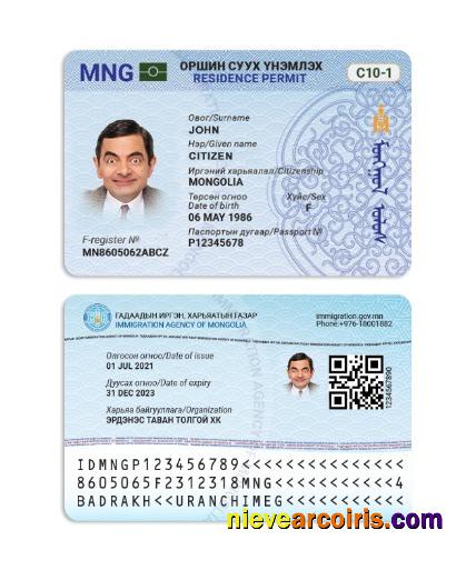 Mongolia Residence Permit Photolook