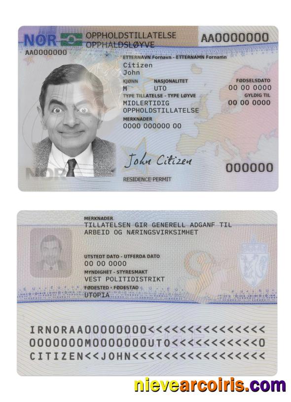Norway Residence Permit Photolook