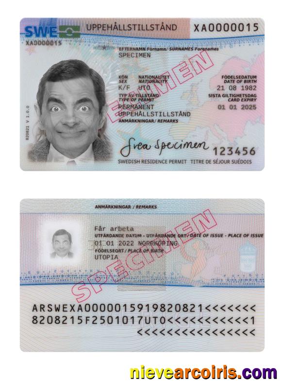 Sweden Residence Permit 2022 Present Preview