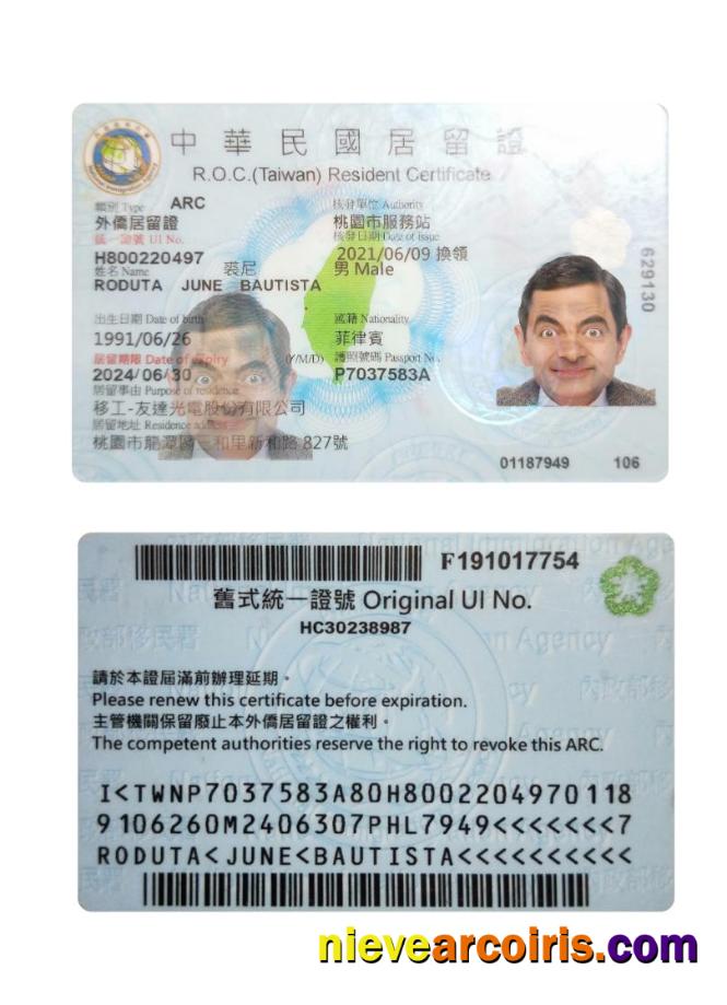 Taiwan Resident Permit Preview