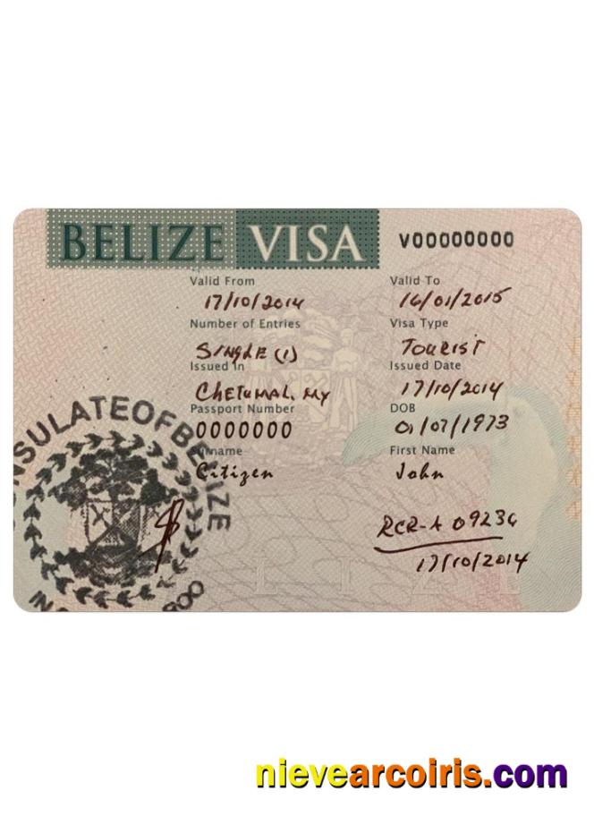 BELIZE Visa (2) Preview