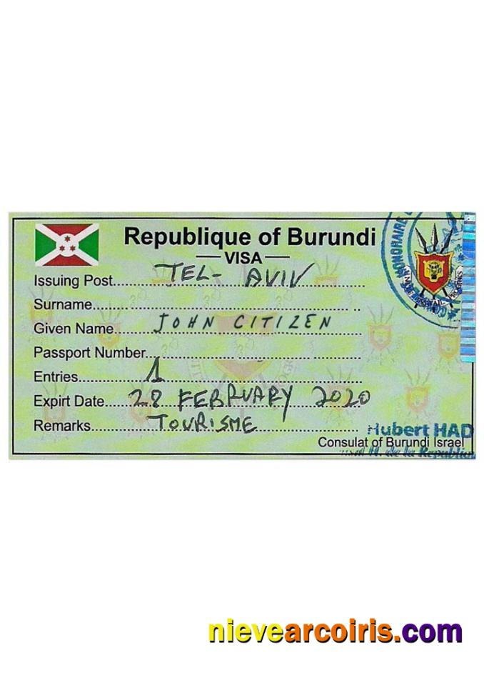 BURUNDI Visa Photolook