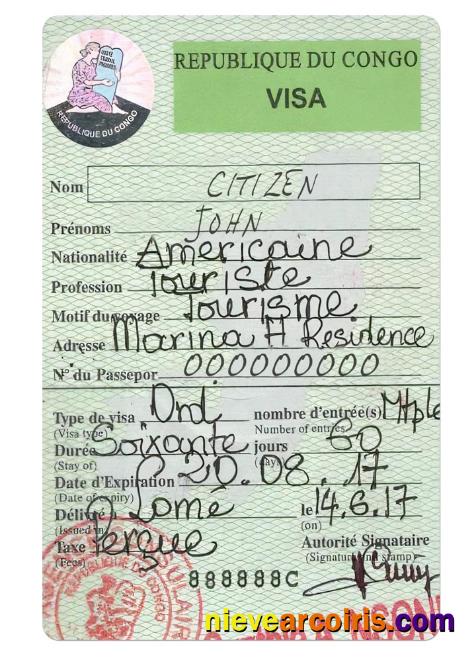 CONGO Travel Visa Photolook