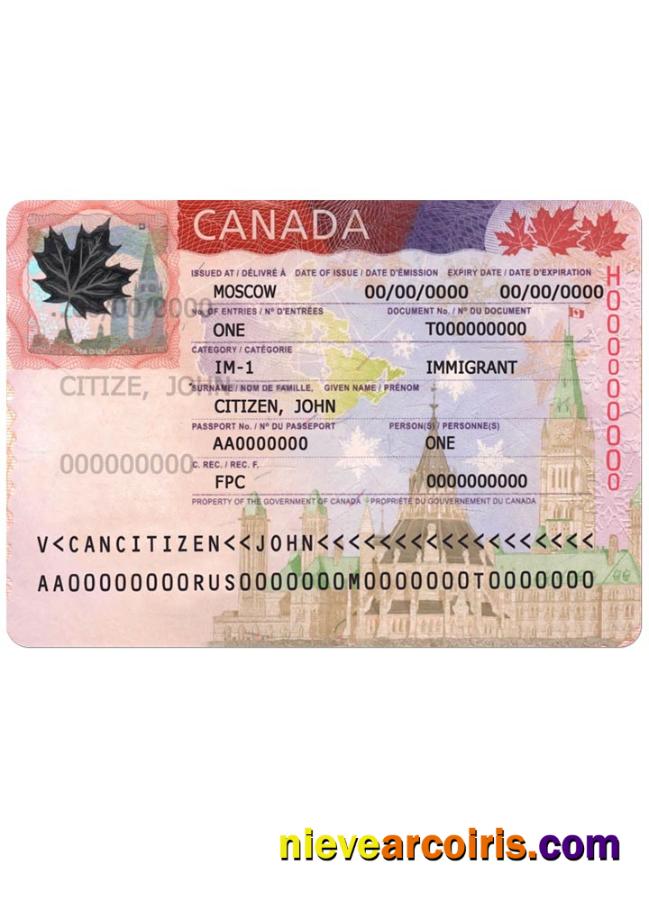 Canada Visa New Version Photolook