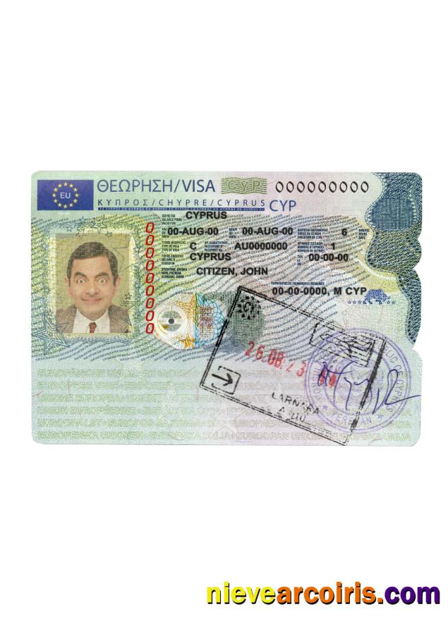 Cyprus Schengen Visa Template
