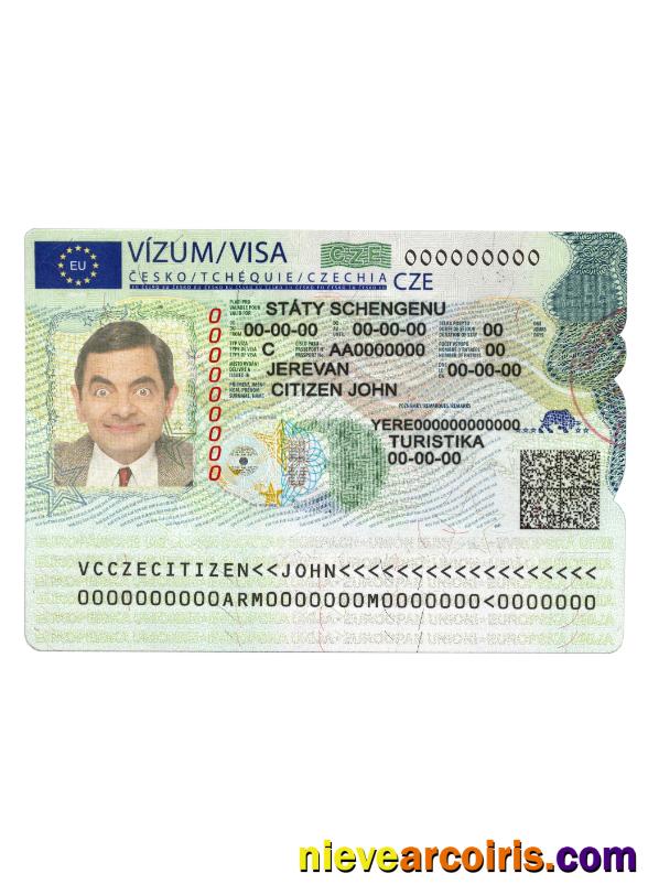 Czech Schengen Visa Template