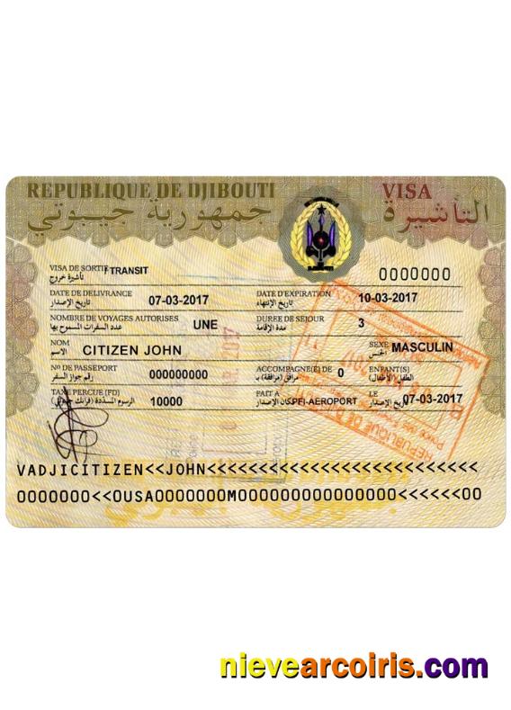 DJIBOUTI Travel Visa Preview