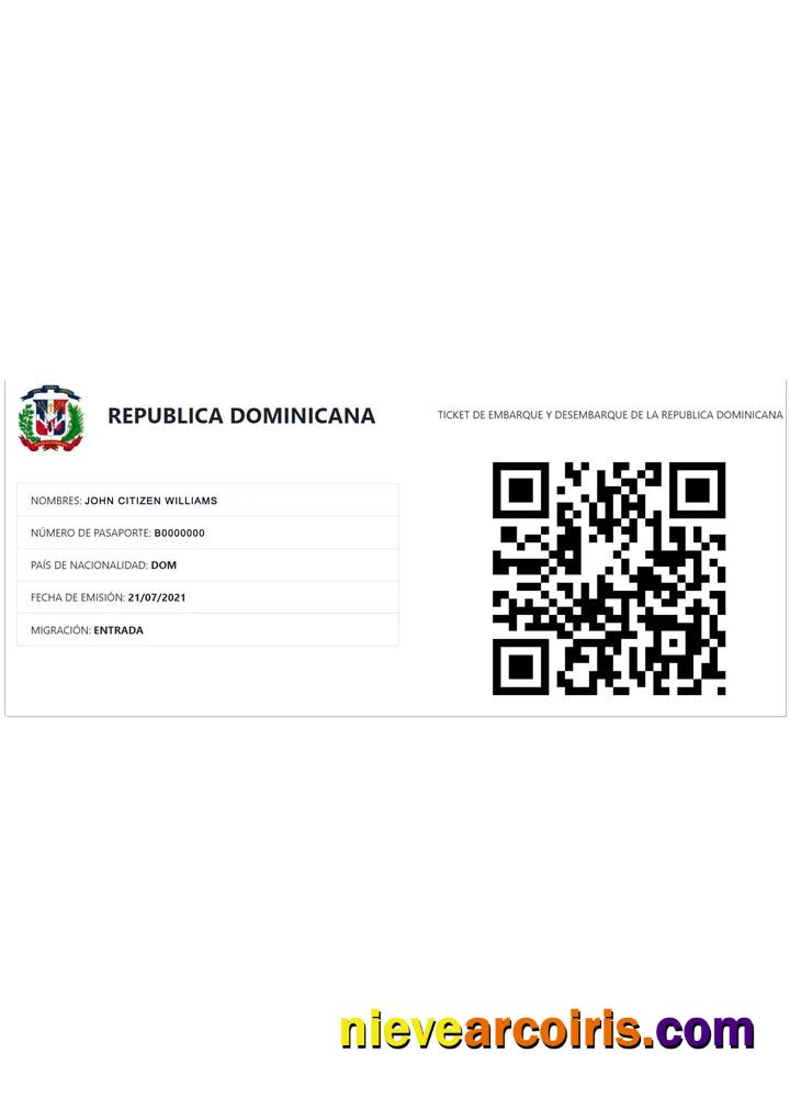 DOMINICANA E Visa Preview
