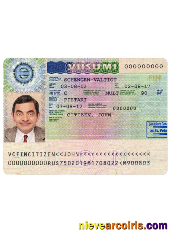 FINLAND Schengen Visa Template