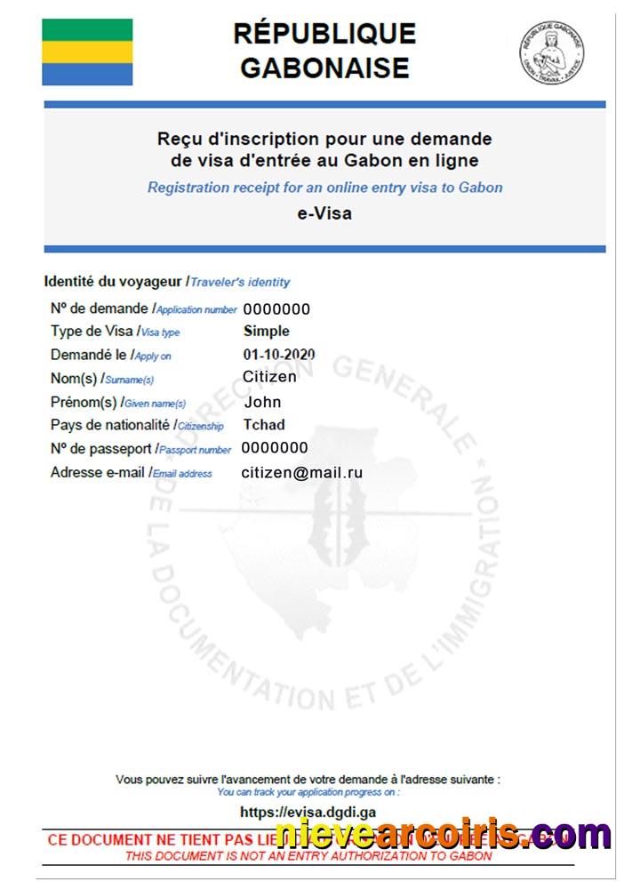GABON E Visa Preview
