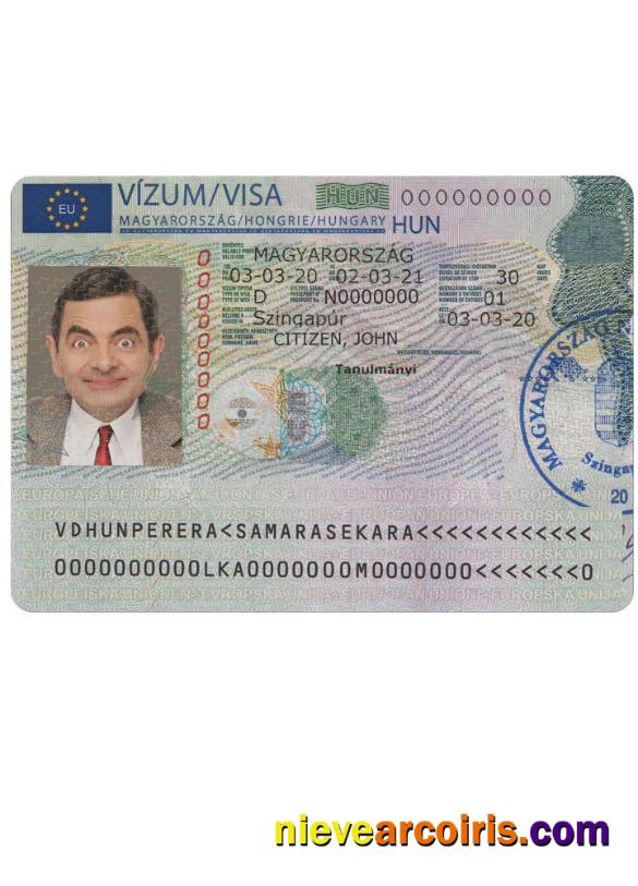 HUNGARY Travel Visa Version 2 Photolook
