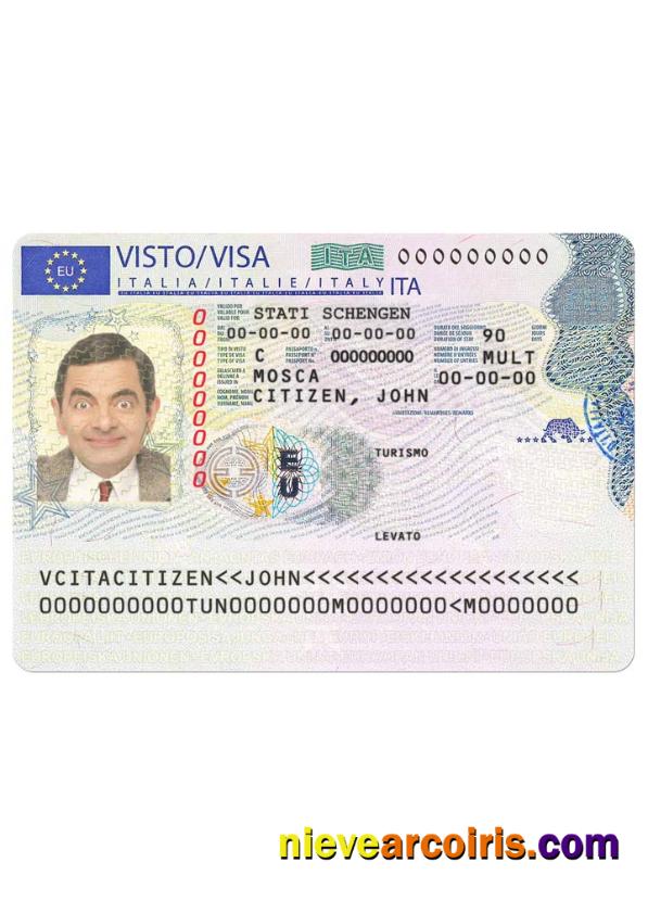 Italy Schengen Visa Version 2 Template