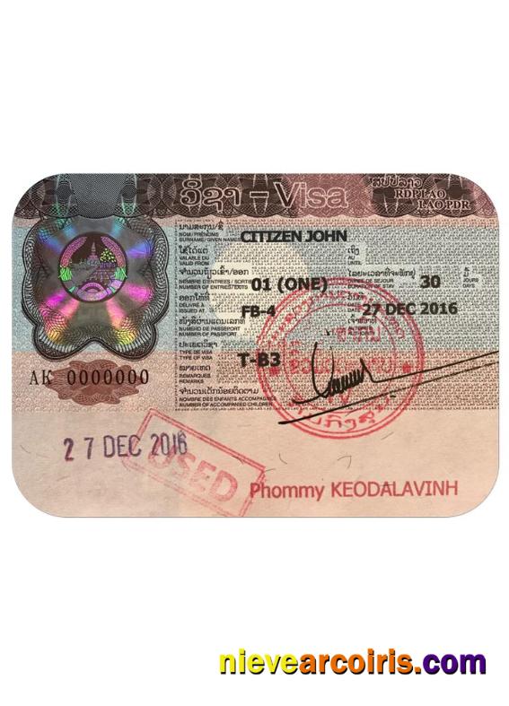 LAOS Visa Photolook