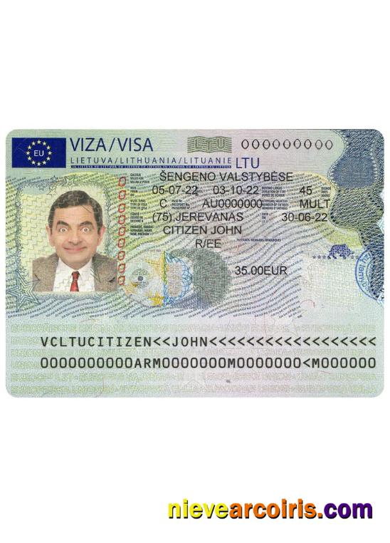 LITHUANIA SCHENGEN VISA FROM LITHUANIAN EMBASSY (2022) Photolook