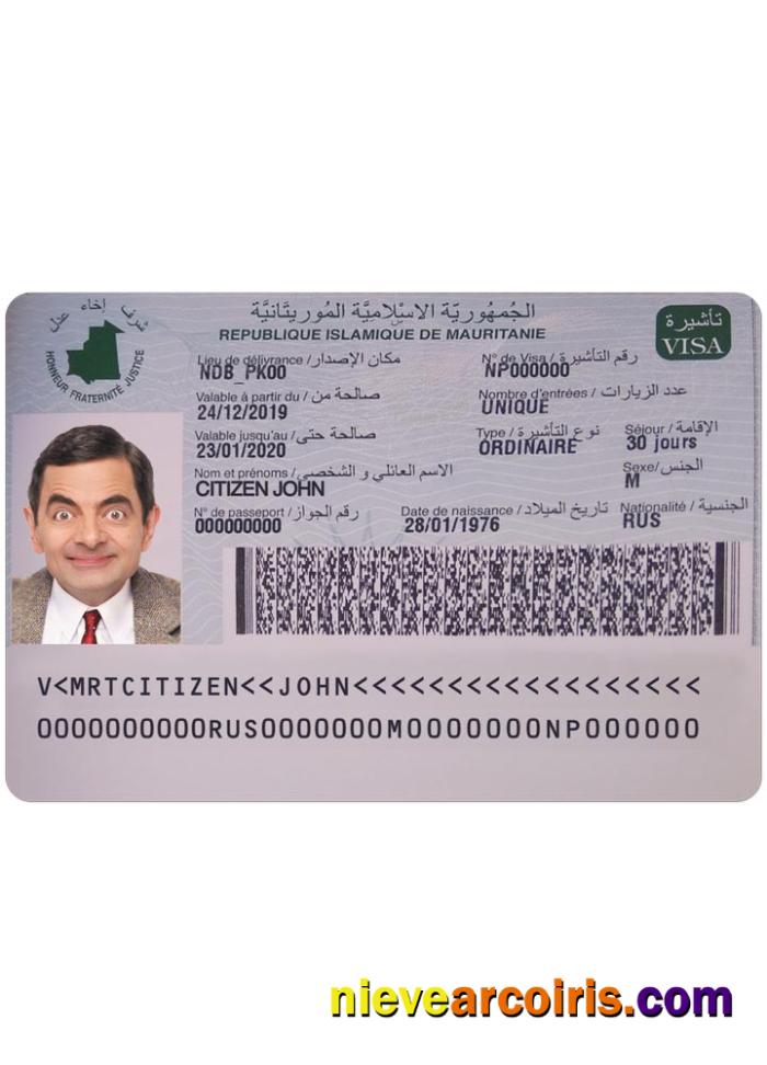 MAURITANIE Visa Preview