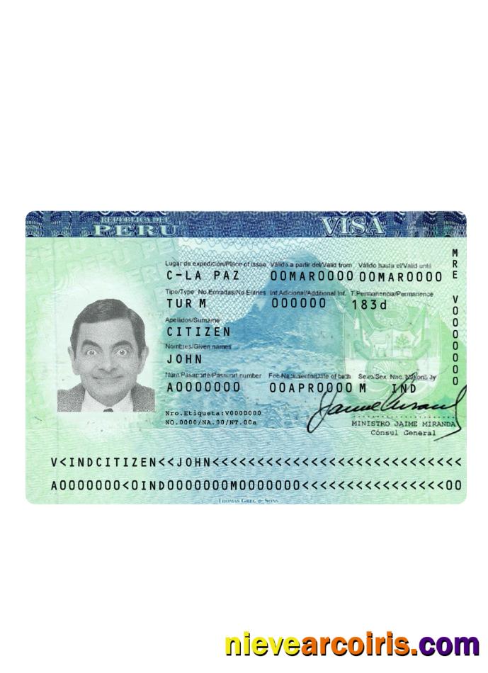 Peru Tourist Visa Preview